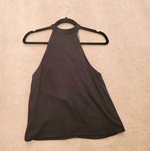 Black and Gold Detail Tank w/ open back